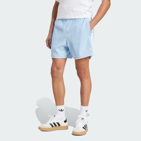 adidas Originals Waffle Knit Sprinter Shorts : Clear Sky / White / Almost Yellow