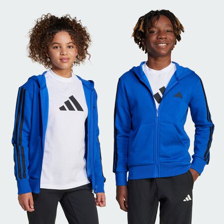 ADIDAS SPORTSWEAR Essentials Full-Zip Hoodie Kids Royal Blue / Black JUNIOR