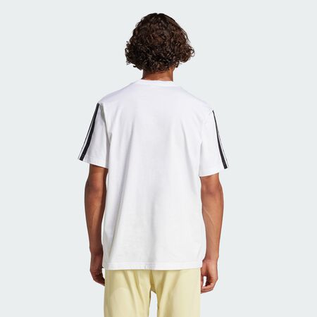 ADIDAS ORIGINALS T-shirt jersey 3 bandes Essentials White / Black HOMME