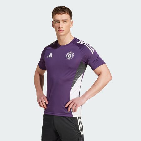 ADIDAS PERFORMANCE Manchester United Tiro 25 Competition Training Jersey Aurora Plum / White / Black MEN