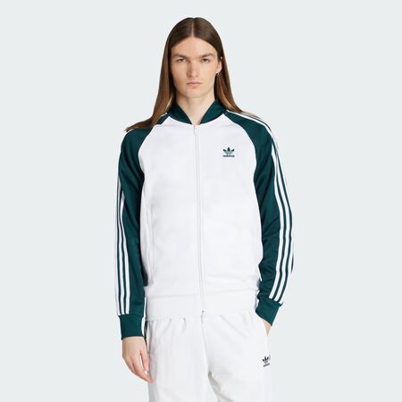 ADIDAS ORIGINALS JACKET FZ SUPERSTAR WHITE/GREEN MEN