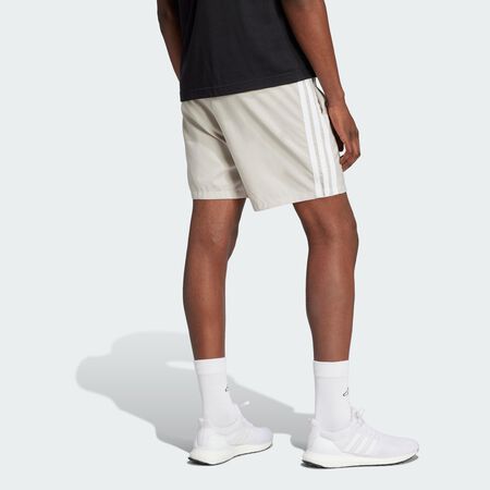 ADIDAS SPORTSWEAR Short Essentials 3 bandes Chelsea Beige / White HOMME