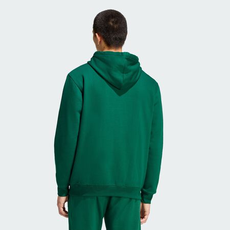ADIDAS ORIGINALS Trefoil Essentials Loose Hoodie Collegiate Green MEN