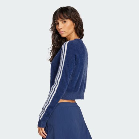 ADIDAS ORIGINALS Cardigan maille pelucheuse Night Indigo FEMME