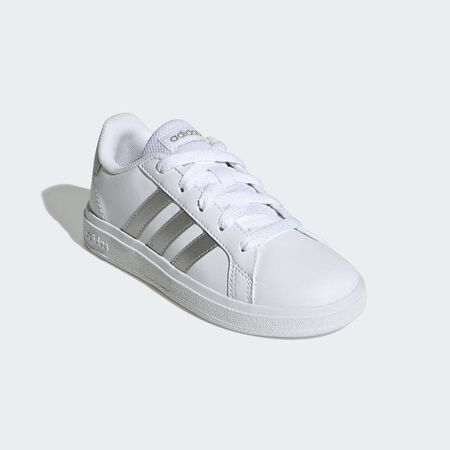 ADIDAS SPORTSWEAR Chaussure Grand Court Lifestyle Tennis Lace-Up Cloud White / Matte Silver / Matte Silver BÉBÉ