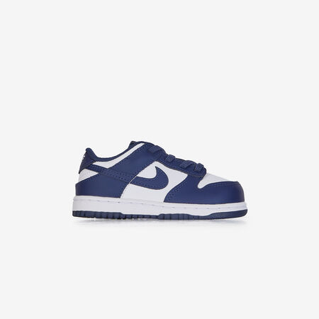 DUNK LOW : WHITE/NAVY BLUE