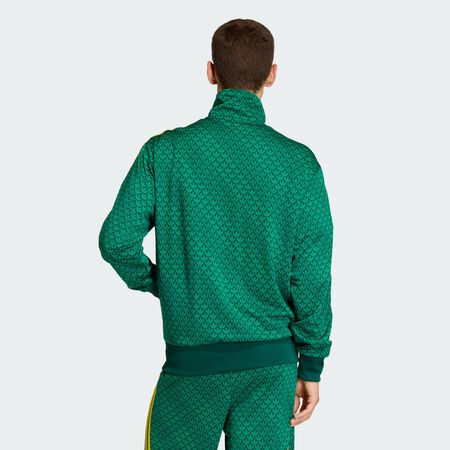 ADIDAS ORIGINALS FIREBIRD LOOSE MONOGRAM TRACK TOP Collegiate Green MEN