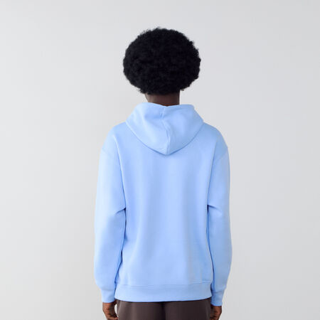 NEW BALANCE HOODIE SMALL LOGO BLUE/WHITE MEN