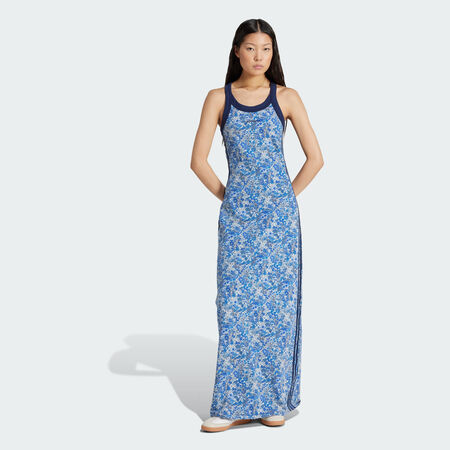 ADIDAS ORIGINALS Robe maxi ton sur ton adidas Originals x Liberty London Multicolor / Chalk White / Ambient Sky / Night Indigo FEMME