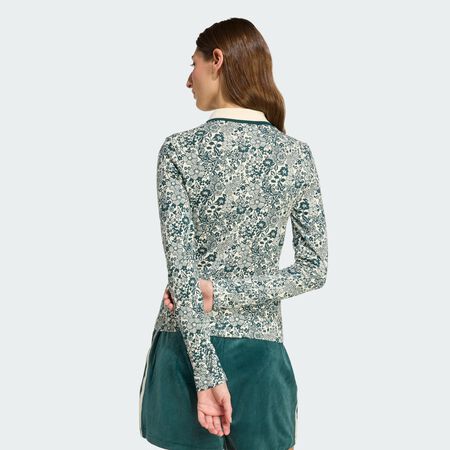 ADIDAS ORIGINALS T-shirt manches longues adidas Originals X Liberty London AOP Cream White / Aurora Ivy FEMME