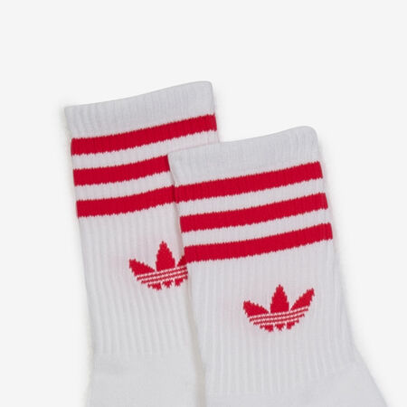 ADIDAS ORIGINALS CHAUSSETTES X3 CREW 3 STRIPES WHITE/RED UNISEX