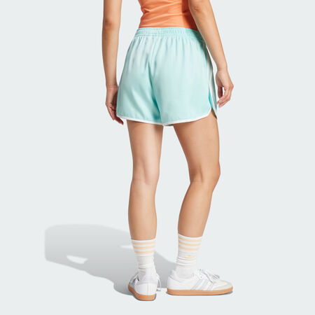 ADIDAS ORIGINALS Adicolor 3-Stripes Sprinter Shorts Semi Flash Aqua WOMEN