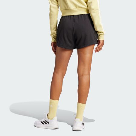 ADIDAS SPORTSWEAR Short cargo French Terry Petit logo Essentials Black / White FEMME
