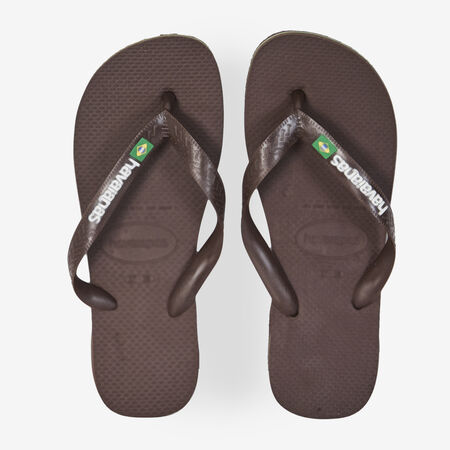 HAVAIANAS BRASIL LOGO BROWN WOMEN