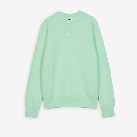 NIKE SWEAT CREW CLUB CENTERED LOGO VERT FEMME