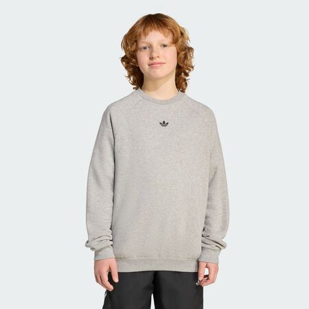 ADIDAS ORIGINALS Sweat-shirt ras-du-cou ample Medium Grey Heather JUNIOR