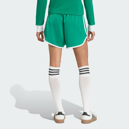 ADIDAS ORIGINALS 3 STRIPES SPRINTER SHORTS Bold Green / White WOMEN