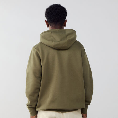 NIKE HOODIE CLUB SMALL LOGO GREEN/WHITE MEN