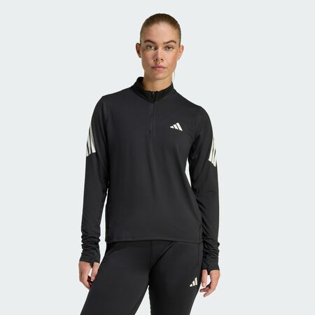 adi365 Iconic Running 1/2 Zip Jumper : Black
