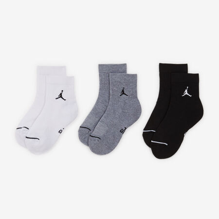 CHAUSSETTES X3 QUARTER JUMPMAN : BLANC/NOIR