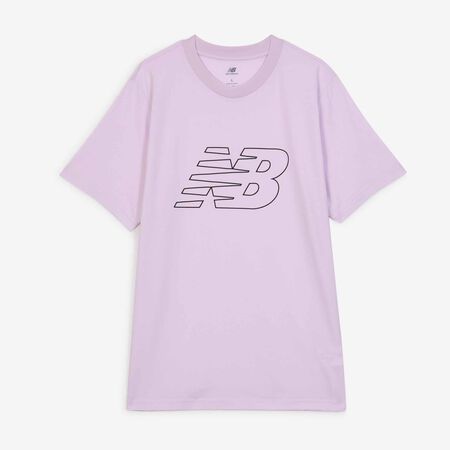 NEW BALANCE TEE SHIRT FLYING LOGO LILAS HOMME