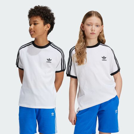 T-shirt 3 bandes Adicolor Enfants : White