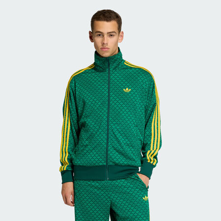 ADIDAS ORIGINALS FIREBIRD LOOSE MONOGRAM TRACK TOP Collegiate Green MEN