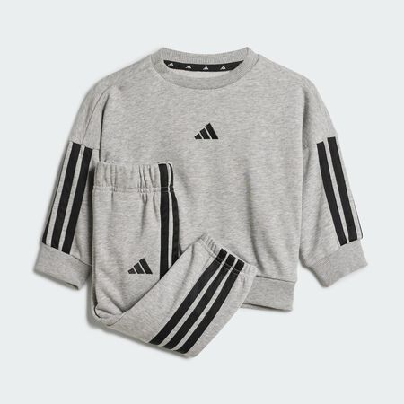 ADIDAS SPORTSWEAR Essentials Joggers Set Kids Medium Grey Heather / Clear Pink TODDLERS