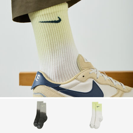 NIKE CHAUSSETTES X2 TYE DYE CREW GRIS MEN