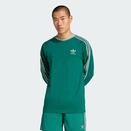 ADIDAS ORIGINALS T-shirt manches longues 3 bandes Adicolor Classics Collegiate Green HOMME
