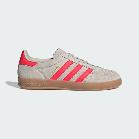 ADIDAS ORIGINALS adidas Gazelle Indoor Shoes Beige / Lucid Red / Cloud White MEN