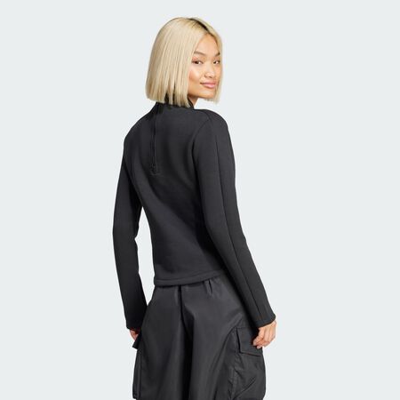 ADIDAS ORIGINALS Haut manches longues interlock structuré Black FEMME