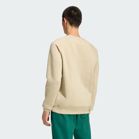 ADIDAS ORIGINALS SWEAT CREW ESSENTIAL TREFOIL BEIGE MEN