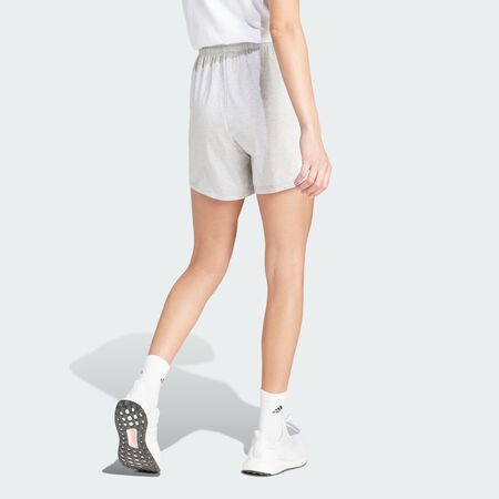 ADIDAS SPORTSWEAR Short coton 3 bandes Essentials Light Grey Heather / White FEMME