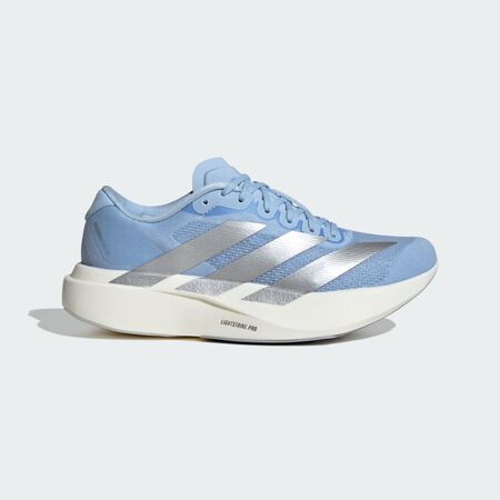 Adizero EVO SL Shoes : Glow Blue / Silver Metallic / Cloud White
