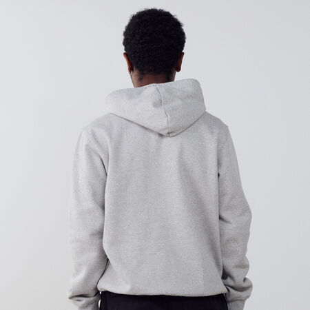 ADIDAS ORIGINALS HOODIE ESSENTIAL TREFOIL GREY/WHITE MEN