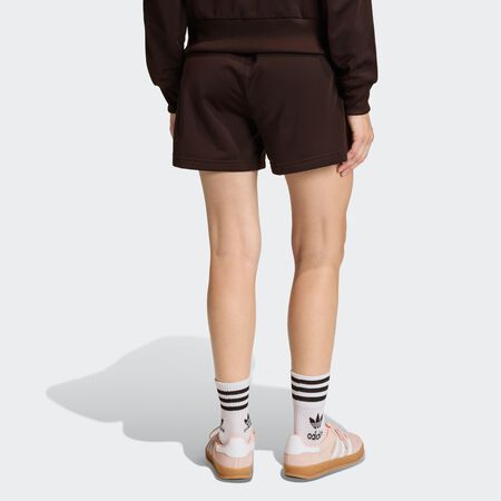 ADIDAS ORIGINALS FIREBIRD CLASSIC SHORTS Aurora Coffee / Sandy Pink WOMEN