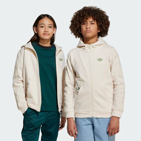 ADIDAS ORIGINALS Sweat-shirt à capuche graphique adidas Originals x Minecraft Wonder White JUNIOR