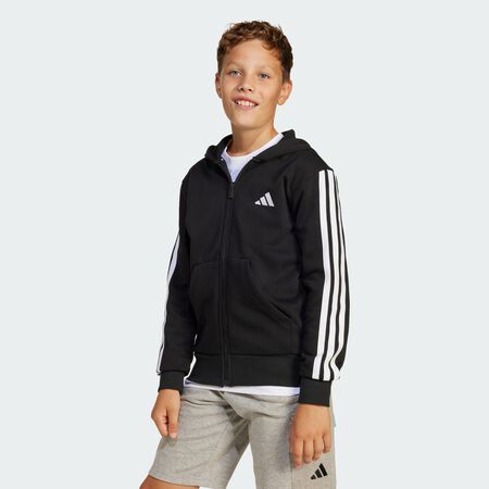 ADIDAS SPORTSWEAR Veste à capuche entièrement zippée Essentials Enfants Black / White JUNIOR