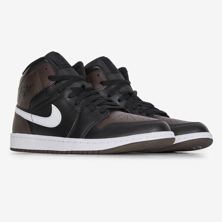 JORDAN AIR JORDAN 1 MID NOIR/MARRON HOMME