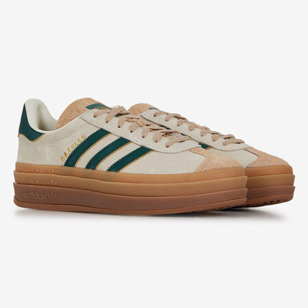 ADIDAS ORIGINALS gazelle GAZELLE BOLD BEIGE/GREEN WOMEN