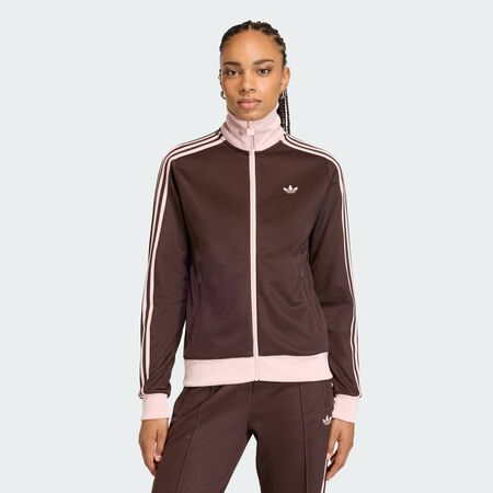 ADIDAS ORIGINALS CLASSIC TRACK TOP Aurora Coffee / Sandy Pink WOMEN