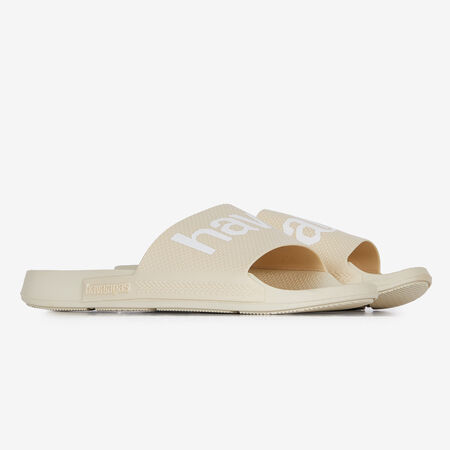 HAVAIANAS SLIDE CLASSIC LOGOMANIA BEIGE WOMEN