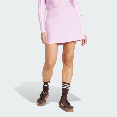 ADIDAS ORIGINALS Adicolor 3-Stripes Mini Skirt Light Orchid WOMEN