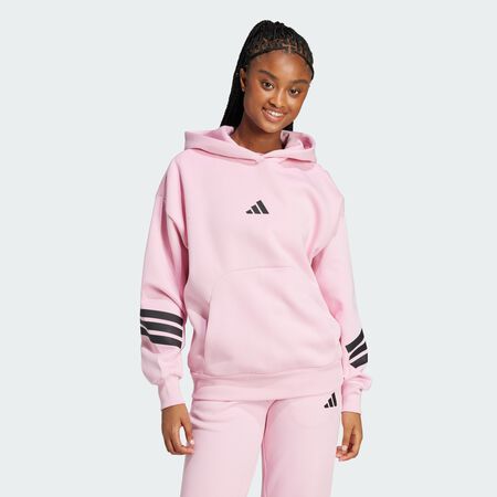 ADIDAS SPORTSWEAR Sweat-shirt à capuche 3 bandes Future Icons True Pink FEMME