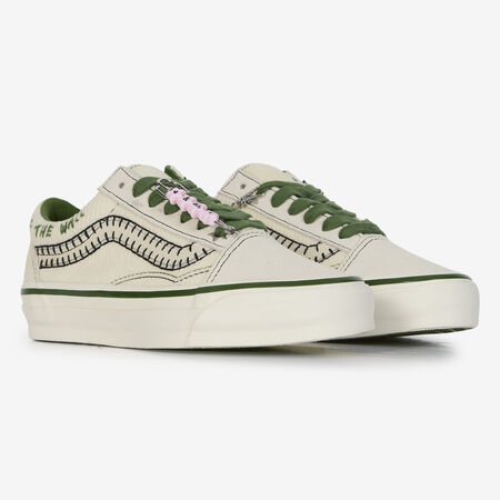 VANS old skool LX OLD SKOOL CHARMS BEIGE/VERT FEMME