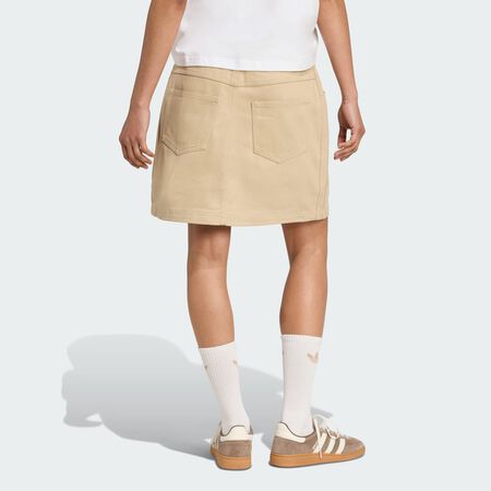 ADIDAS ORIGINALS Firebird Utility Mini Skirt Stone Khaki WOMEN