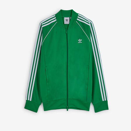 JACKET FZ SUPERSTAR : VERT/BLANC