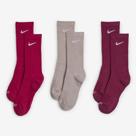 NIKE CHAUSSETTES X3 CREW EVERYDAY ROSE HOMME