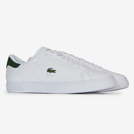 LACOSTE POWERCOURT BLANC/VERT HOMME